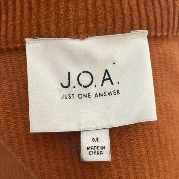 JOA Medium Dark Orange Corduroy Jacket - Picture 8 of 10